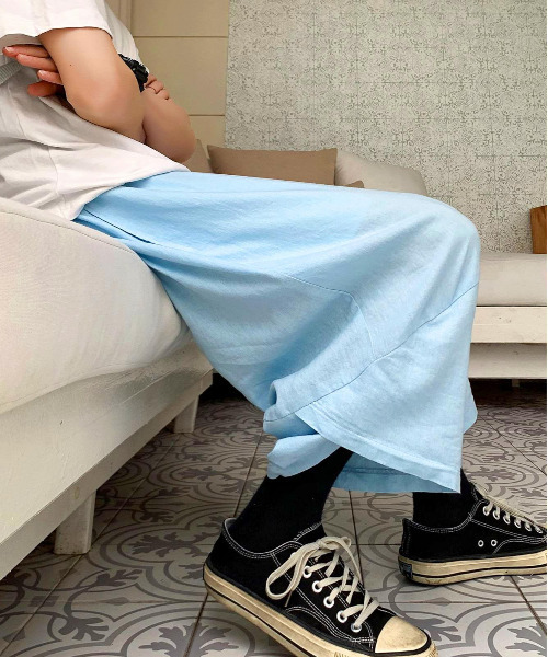 neos（ネオス）の「【neos -addictive design-】バルーンシルエット フレンチリネン アンクル クロップド サルエルパンツ（その他パンツ・メンズ・ホワイト/ブラック/ベージュ/ネイビー/カーキ/サックスブルー/ピンク/ブラック系その他/ブルー系その他/ブラック系その他2・MEDIUM/LARGE/X-LARGE/XX-LARGE/XXX-LARGE/XXXXX-LARGE/XXXX-LARGE）」の17枚目の写真