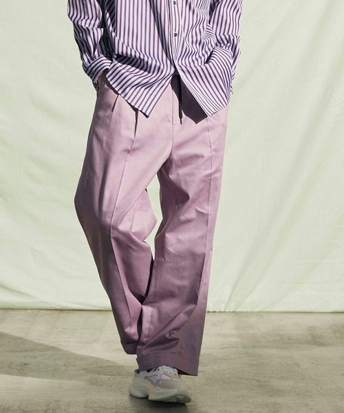 MAISON SPECIAL(メゾンスペシャル)の「【WEB限定】【ボトムを作り続け40年】《ユニセックスアイテム》富山県産カツラギウエストゴムワイドパンツ 【MAISON SPECIAL/メゾンスペシャル】(その他パンツ・メンズ・ラベンダー/ブラック/オレンジ/ブラウン/ブルー/ベージュ/カーキ・46/44/48)」の6枚目の写真