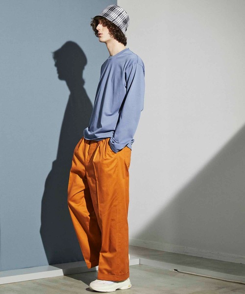 MAISON SPECIAL(メゾンスペシャル)の「【WEB限定】【ボトムを作り続け40年】《ユニセックスアイテム》富山県産カツラギウエストゴムワイドパンツ 【MAISON SPECIAL/メゾンスペシャル】(その他パンツ・メンズ・ラベンダー/ブラック/オレンジ/ブラウン/ブルー/ベージュ/カーキ・46/44/48)」の10枚目の写真