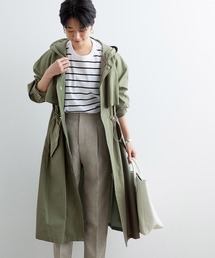 ADAM ET ROPE' | フーデットロングナイロンコート(その他アウター)