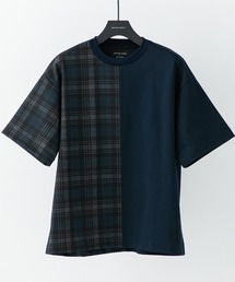 UNITED TOKYO | バイカラーチェックＴシャツ/ビックシルエット(Tシャツ/カットソー)