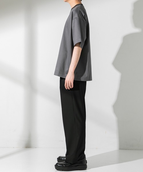 UNITED TOKYO(ユナイテッドトウキョウ)の「バイカラーチェックTシャツ/ビックシルエット(Tシャツ/カットソー・メンズ・ネイビー/グレー・1/2/3)」の16枚目の写真