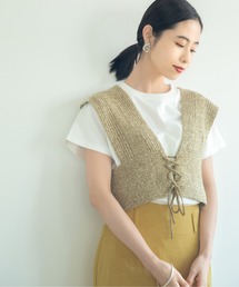 LOWRYS FARM | ブークレコンニットビスチェ　886305(ベスト)