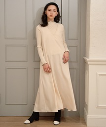 flowriri Vネックノースリロングワンピース
