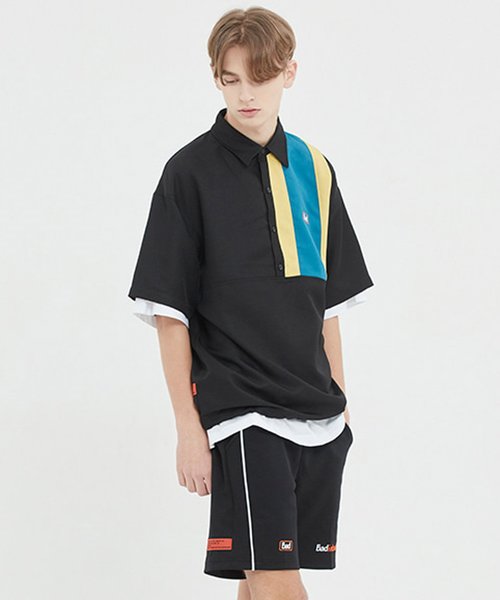 BAD IN BAD（ベド イン ベド）の「『BAD IN BAD』BACK POCKET POLO JERSEY/バックポケットポロジャージ/ポロシャツ（ポロシャツ・メンズ・ブラック・L）」の13枚目の写真
