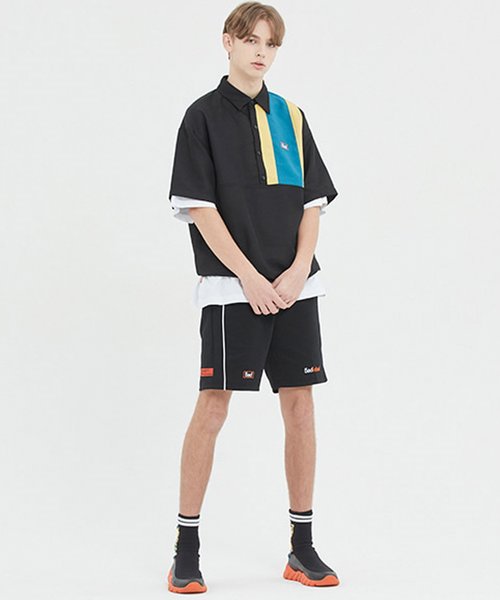 BAD IN BAD（ベド イン ベド）の「『BAD IN BAD』BACK POCKET POLO JERSEY/バックポケットポロジャージ/ポロシャツ（ポロシャツ・メンズ・ブラック・L）」の3枚目の写真