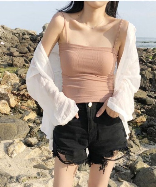 MANGROVE(マングローブ)の「くすみカラーシアーシャツ(シャツ/ブラウス・レディース・ホワイト/グリーン/ピンク・MEDIUM/LARGE)」の7枚目の写真