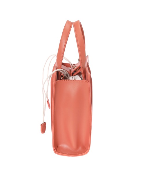 fifth(フィフス)の「スクエアデザインカラー2wayショルダーバッグ(ショルダーバッグ・レディース・オレンジ/グリーン/ホワイト・FREE)」の5枚目の写真