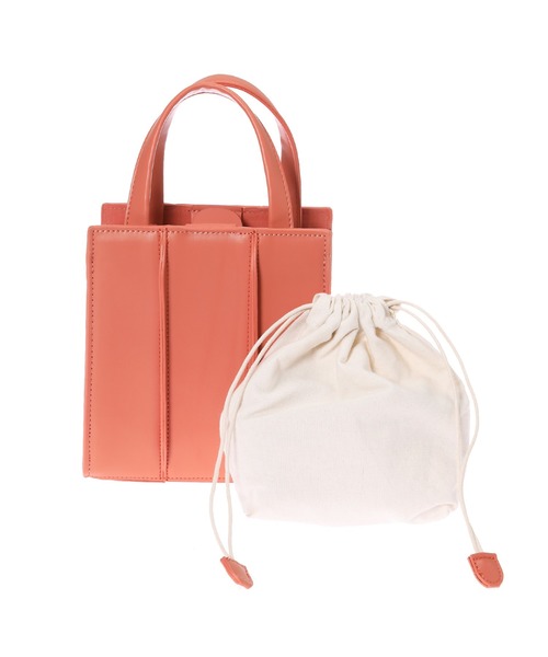 fifth(フィフス)の「スクエアデザインカラー2wayショルダーバッグ(ショルダーバッグ・レディース・オレンジ/グリーン/ホワイト・FREE)」の8枚目の写真