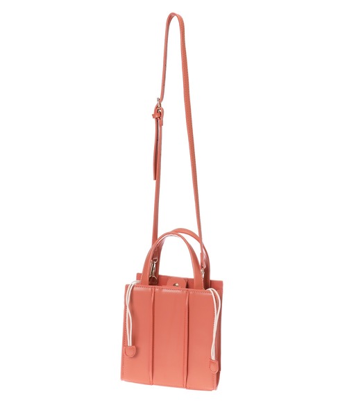 fifth(フィフス)の「スクエアデザインカラー2wayショルダーバッグ(ショルダーバッグ・レディース・オレンジ/グリーン/ホワイト・FREE)」の9枚目の写真