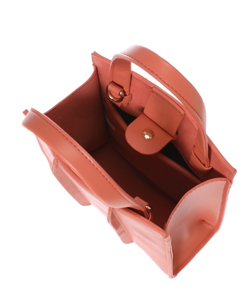 fifth(フィフス)の「スクエアデザインカラー2wayショルダーバッグ(ショルダーバッグ・レディース・オレンジ/グリーン/ホワイト・FREE)」の10枚目の写真