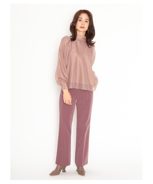 SNIDEL - 新品♡未使用 スナイデル オーガンシースルー ブラウス モカ snidel SNIDEL 2022 SUMMER 】SNSで話題のオーガンシースルーブラウスが