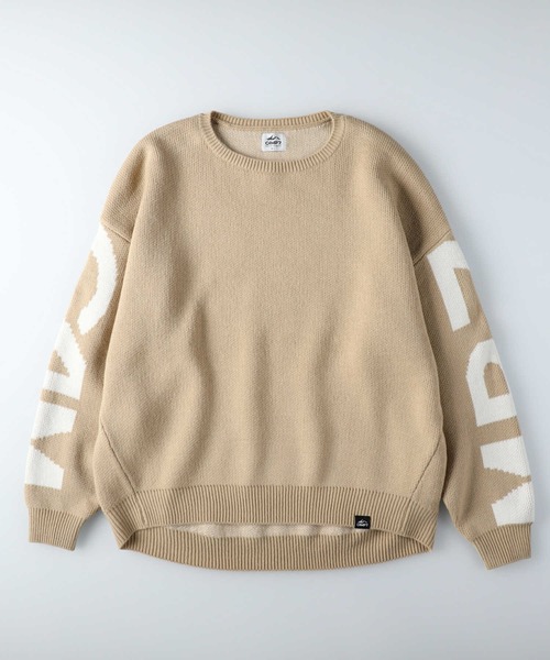 CAMP7（キャンプセブン）の「【CAMP7】バックロゴニット（ニット/セーター・レディース・オフホワイト/ベージュ/ブラック・ONE SIZE）」の14枚目の写真