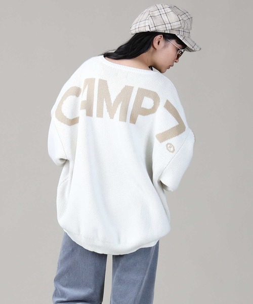 fcrb バックロゴ　ニット CAMP7（キャンプセブン）の「【CAMP7】バックロゴニット（ニット
