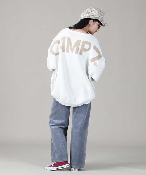fcrb バックロゴ　ニット CAMP7（キャンプセブン）の「【CAMP7】バックロゴニット（ニット
