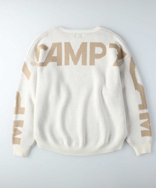 CAMP7（キャンプセブン）の「【CAMP7】バックロゴニット（ニット/セーター・レディース・オフホワイト/ベージュ/ブラック・ONE SIZE）」の13枚目の写真