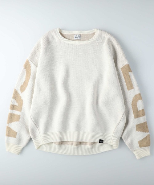 CAMP7（キャンプセブン）の「【CAMP7】バックロゴニット（ニット/セーター・レディース・オフホワイト/ベージュ/ブラック・ONE SIZE）」の12枚目の写真