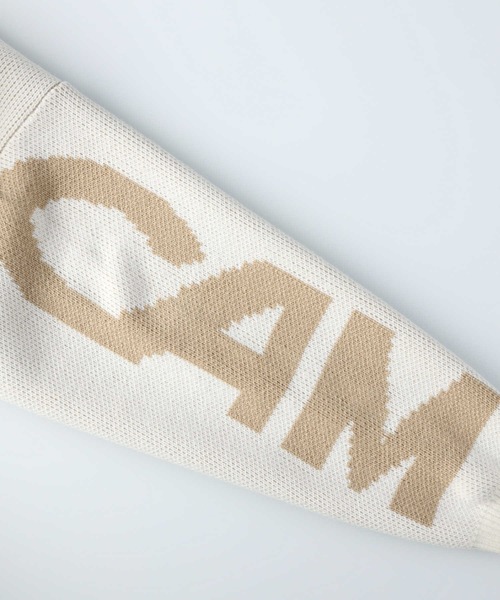 CAMP7（キャンプセブン）の「【CAMP7】バックロゴニット（ニット/セーター・レディース・オフホワイト/ベージュ/ブラック・ONE SIZE）」の8枚目の写真