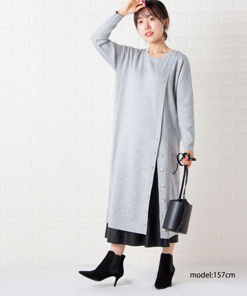 NOLLEY’S Sophi（ノーリーズソフィ）の「レザーフレアスカート（スカート・レディース・ブラック/ベージュ・36/38）」の20枚目の写真