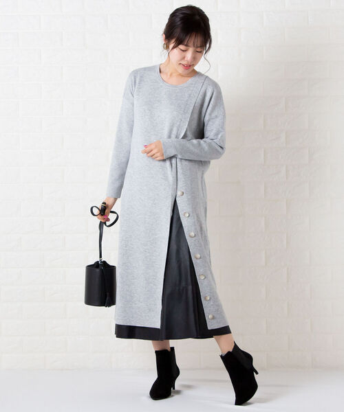 NOLLEY’S Sophi（ノーリーズソフィ）の「レザーフレアスカート（スカート・レディース・ブラック/ベージュ・36/38）」の21枚目の写真