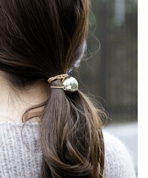 flower | ラウンドチャームゴム(ヘアゴム)