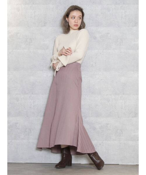 dazzlin（ダズリン）の「ふわとろフレアスリーブトップス（ニット/セーター・レディース・ブラック/ブラウン/アイボリー・FREE）」の6枚目の写真