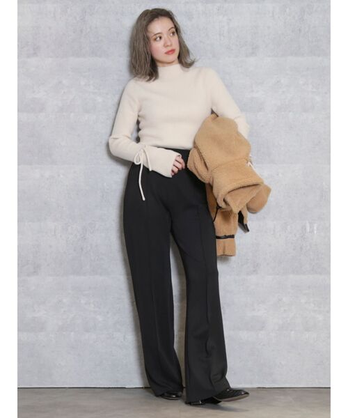 dazzlin（ダズリン）の「ふわとろフレアスリーブトップス（ニット/セーター・レディース・ブラック/ブラウン/アイボリー・FREE）」の8枚目の写真