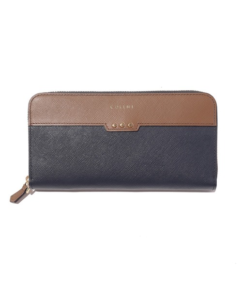 CULLNI（クルニ）の「WL-001 / 3Studded Leather Long Wallet