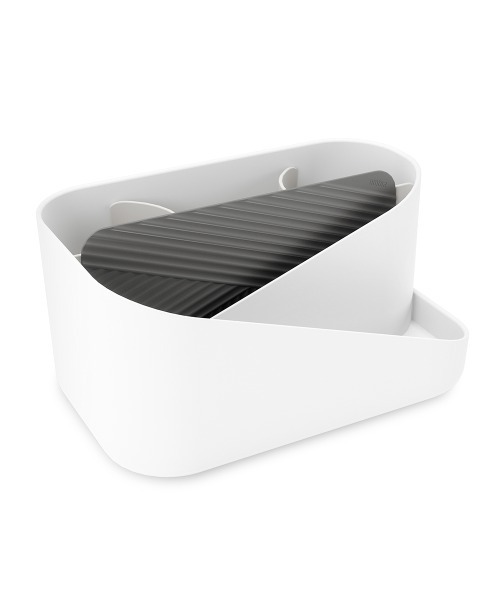 entre square（アントレスクエアー）の「umbra/グラム ヘアーツール オーガナイザー ホワイト×チャコール（収納グッズ・レディース・ホワイト×グレー・ONE SIZE）」の7枚目の写真