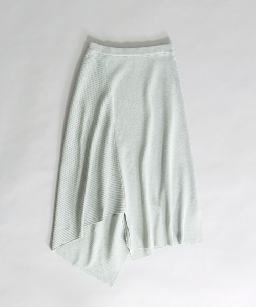 【セール】design asymmetric knit skirt(アシンメトリーフレアスカート)（スカート）｜DRESSLAVE（ドレスレイブ）