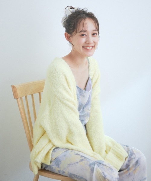 VIS（ビス）の「【コラーゲン加工】【ViSage】リサイクルサテンタイダイ柄イージーパンツ（ルームウェア/パジャマ・レディース・ピンク系その他2/ブルー系その他4・FREE）」の15枚目の写真