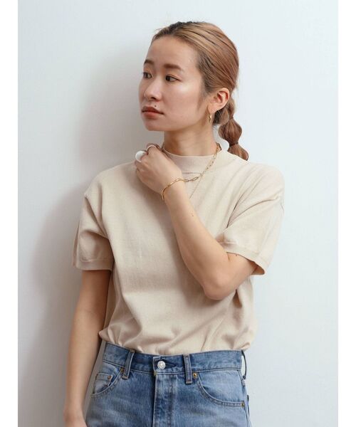 Ungrid（アングリッド）の「ハーフスリーブルーズニット（ニット/セーター・レディース・アイボリー/ブラック/ブルー・FREE）」の10枚目の写真