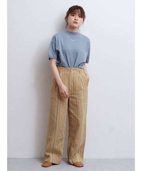 Ungrid（アングリッド）の「ハーフスリーブルーズニット（ニット/セーター・レディース・アイボリー/ブラック/ブルー・FREE）」の13枚目の写真