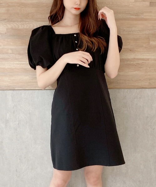 セール パフスリーブミニワンピース ワンピース Miia ミーア のファッション通販 Zozotown