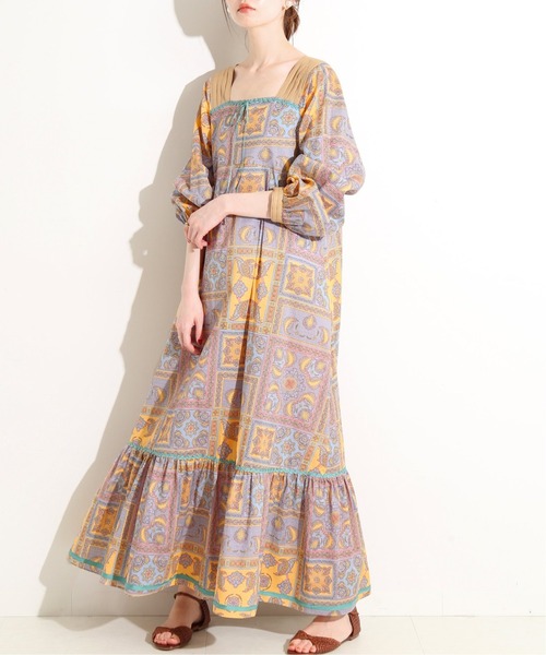 IENA LA BOUCLE リングプリントワンピース IENA LA BOUCLE ワンピース プリントワンピース : ZOZOTOWN