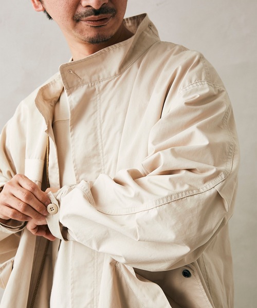 JOURNAL STANDARD relume（ジャーナルスタンダード　レリューム）の「CALIFORNIA モッズコート SS（モッズコート・メンズ・ブラック/ベージュ/カーキ・MEDIUM/LARGE）」の9枚目の写真