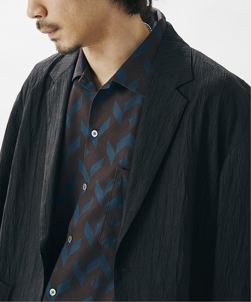 JOURNAL STANDARD(ジャーナルスタンダード)の「CREPE ブッチャー カーディガン ジャケット(テーラードジャケット・メンズ・ブラウン/カーキ/ブラック・MEDIUM/SMALL/LARGE)」の7枚目の写真