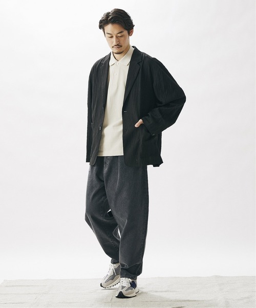 JOURNAL STANDARD(ジャーナルスタンダード)の「CREPE ブッチャー カーディガン ジャケット(テーラードジャケット・メンズ・ブラウン/カーキ/ブラック・MEDIUM/SMALL/LARGE)」の9枚目の写真