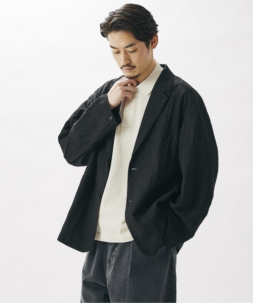 JOURNAL STANDARD(ジャーナルスタンダード)の「CREPE ブッチャー カーディガン ジャケット(テーラードジャケット・メンズ・ブラウン/カーキ/ブラック・MEDIUM/SMALL/LARGE)」の12枚目の写真