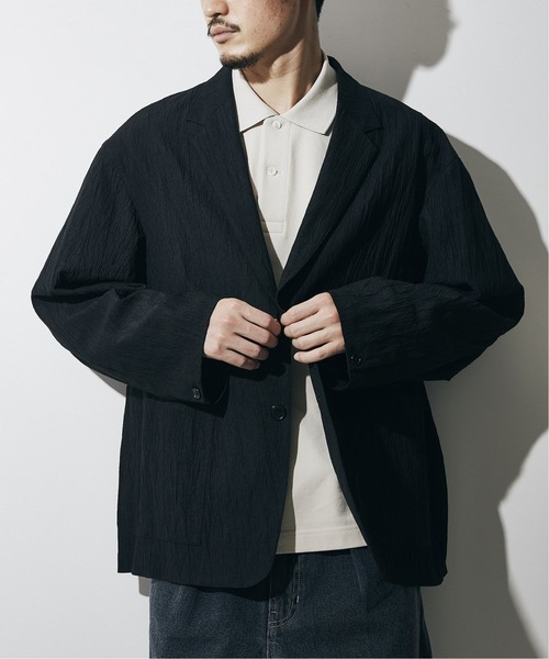 JOURNAL STANDARD(ジャーナルスタンダード)の「CREPE ブッチャー カーディガン ジャケット(テーラードジャケット・メンズ・ブラウン/カーキ/ブラック・MEDIUM/SMALL/LARGE)」の13枚目の写真