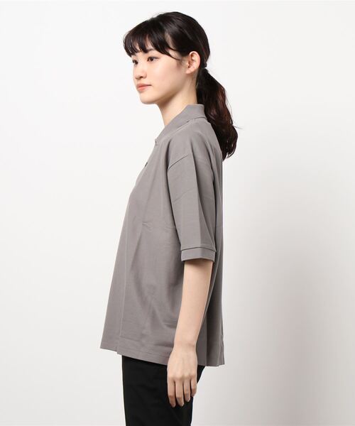 handvaerk（ハンドバーク）の「【handvaerk】ピケポロシャツ WOMEN（ポロシャツ・レディース・クリーム/グレー/ネイビー/ブラック・SMALL）」の6枚目の写真