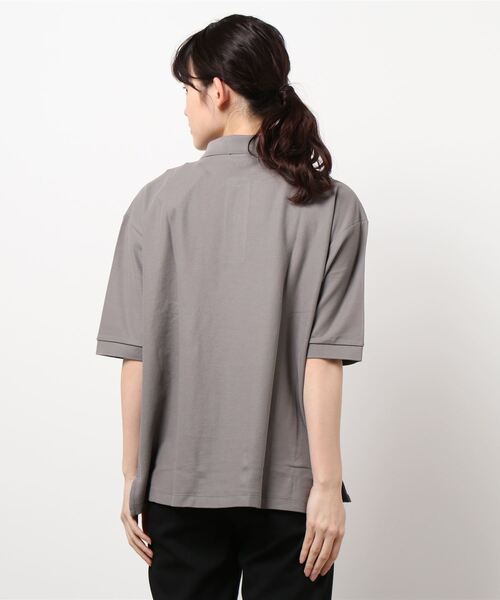 handvaerk（ハンドバーク）の「【handvaerk】ピケポロシャツ WOMEN（ポロシャツ・レディース・クリーム/グレー/ネイビー/ブラック・SMALL）」の5枚目の写真