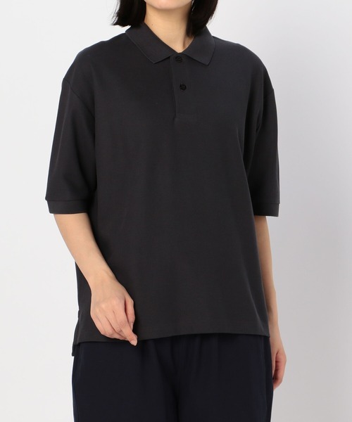 handvaerk（ハンドバーク）の「【handvaerk】ピケポロシャツ WOMEN（ポロシャツ・レディース・クリーム/グレー/ネイビー/ブラック・SMALL）」の9枚目の写真