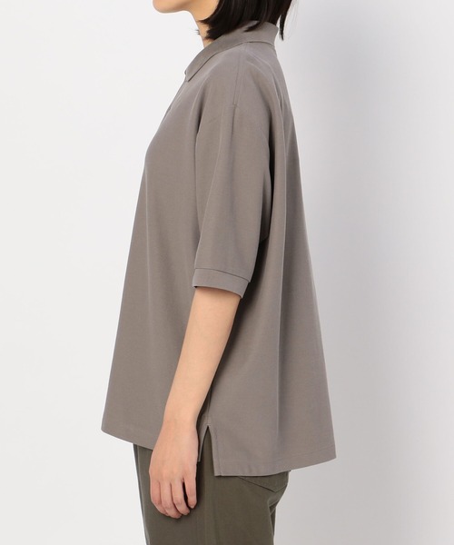 handvaerk（ハンドバーク）の「【handvaerk】ピケポロシャツ WOMEN（ポロシャツ・レディース・クリーム/グレー/ネイビー/ブラック・SMALL）」の13枚目の写真