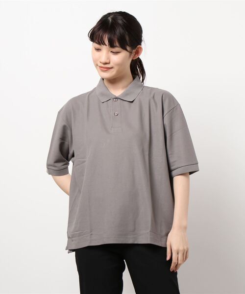 handvaerk（ハンドバーク）の「【handvaerk】ピケポロシャツ WOMEN（ポロシャツ・レディース・クリーム/グレー/ネイビー/ブラック・SMALL）」の15枚目の写真