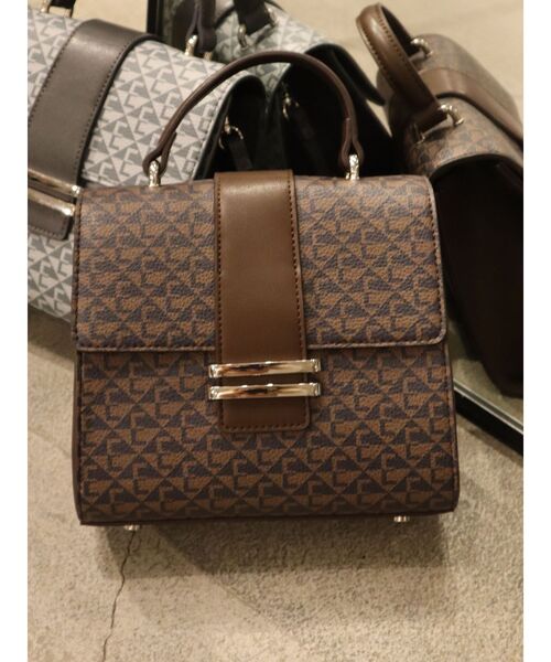EMODA(エモダ)の「モノグラムハンドルバッグ(ハンドバッグ・レディース・ブラック/ブラウン・FREE)」の2枚目の写真