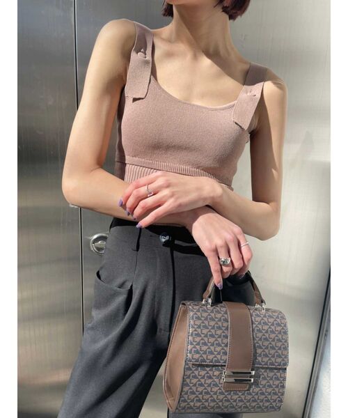 EMODA(エモダ)の「モノグラムハンドルバッグ(ハンドバッグ・レディース・ブラック/ブラウン・FREE)」の3枚目の写真