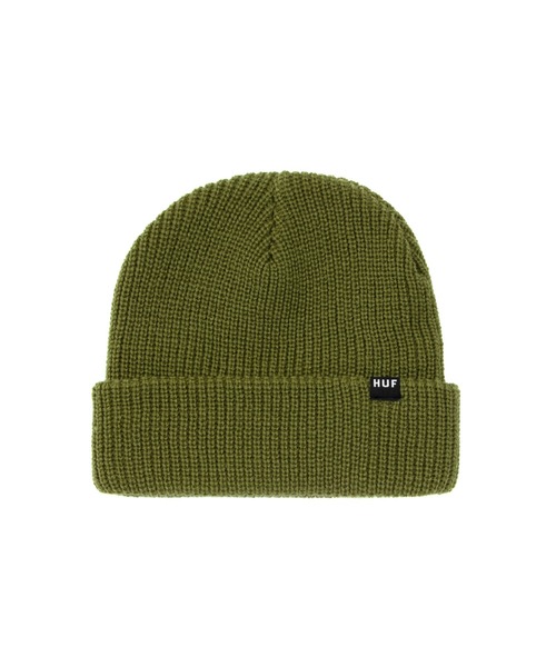 HUF（ハフ）の「ESSENTIALS USUAL BEANIE  HUF ハフ ビーニー ニットキャップ（ニットキャップ/ビーニー・メンズ・ヘザーグレー/セージグリーン/ライトブルー/ブラック/バイオレット/オリーブ/ブラック系1・O/S）」の5枚目の写真