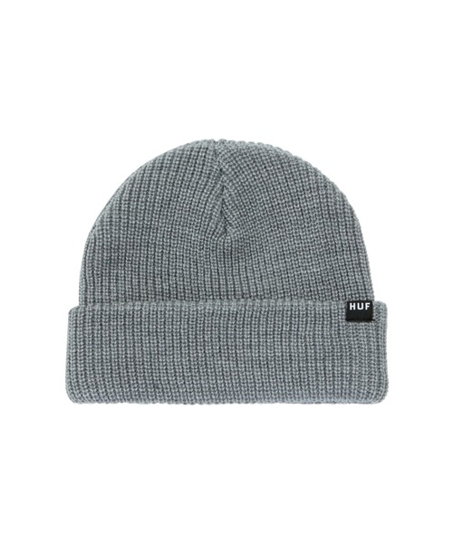 HUF（ハフ）の「ESSENTIALS USUAL BEANIE  HUF ハフ ビーニー ニットキャップ（ニットキャップ/ビーニー・メンズ・ヘザーグレー/セージグリーン/ライトブルー/ブラック/バイオレット/オリーブ/ブラック系1・O/S）」の4枚目の写真