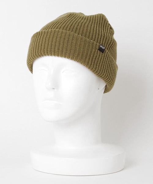 HUF（ハフ）の「ESSENTIALS USUAL BEANIE  HUF ハフ ビーニー ニットキャップ（ニットキャップ/ビーニー・メンズ・ヘザーグレー/セージグリーン/ライトブルー/ブラック/バイオレット/オリーブ/ブラック系1・O/S）」の9枚目の写真